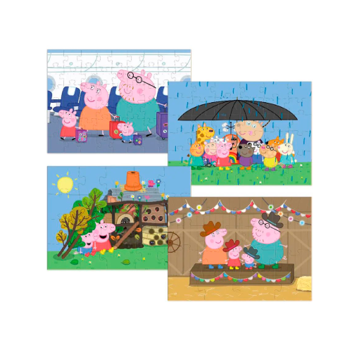 Puzzle 4w1 Świnka Peppa 200342